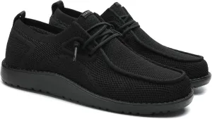 1TAZERO Men Wide Width Slip On Shoes Loafer with Arch Support Insoles Men Casual Shoes for Plantar Fasciiti with Arch Support