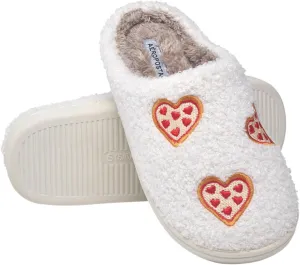 AEROPOSTALE Women's Slippers - Fuzzy Cushioned Comfort Slip-On House Shoes Clog Slipper, Indoor Outdoor Slippers - Printed Design- Slippers for Women