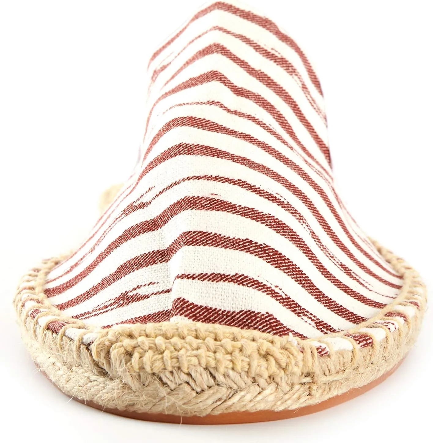 Alexis Leroy Men's Closed Toe Classic Stripe Flat Espadrille Mules