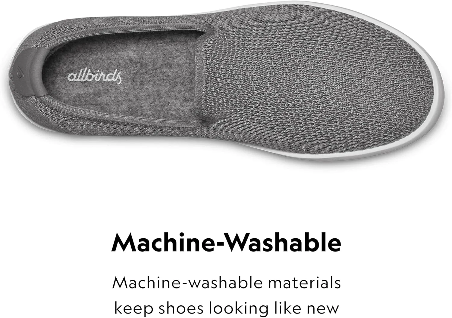 Allbirds Women’s Tree Loungers Everyday Slip-On Sneakers, Machine Washable Shoe Made with Natural Materials