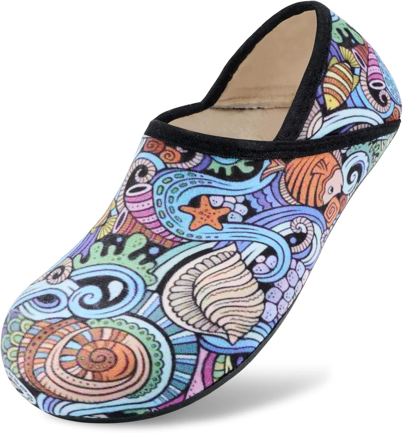 ANLUKE Slipper for Women Men Slipper Socks Fuzzy House Shoes Rubber Sole Slip On Soft-Lightweight Non Slip Indoor/Outdoor