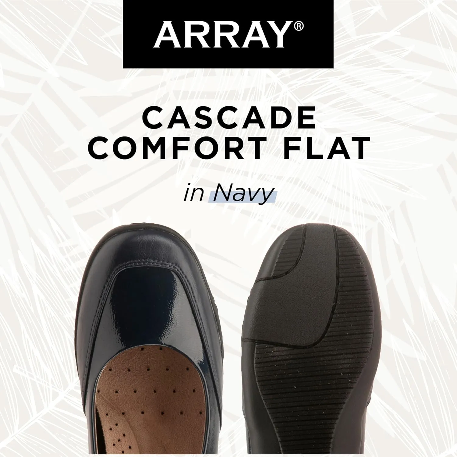 ARRAY Women's Cascade Two-Tone Comfort Flat with Rubber Sole