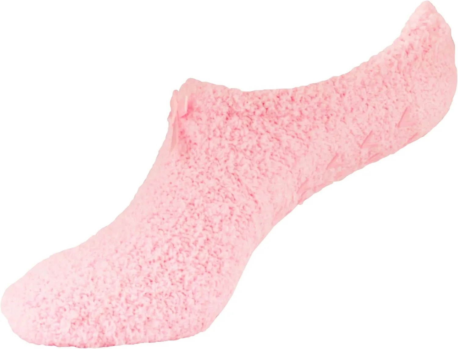 BambooMN Women's Soft Breathable Fuzzy Cozy Footies Travel Home Socks with Non-Skid Bottom