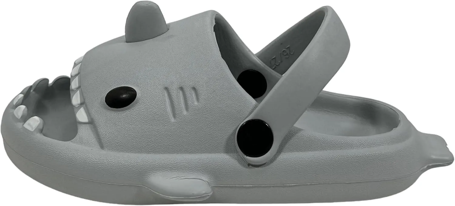 Boys Girls Shark Garden Clogs Slides | Non-Slip Beach Pool Shower Water Shoes for Kids Outdoor Indoor Summer