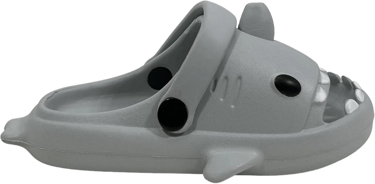 Boys Girls Shark Garden Clogs Slides | Non-Slip Beach Pool Shower Water Shoes for Kids Outdoor Indoor Summer