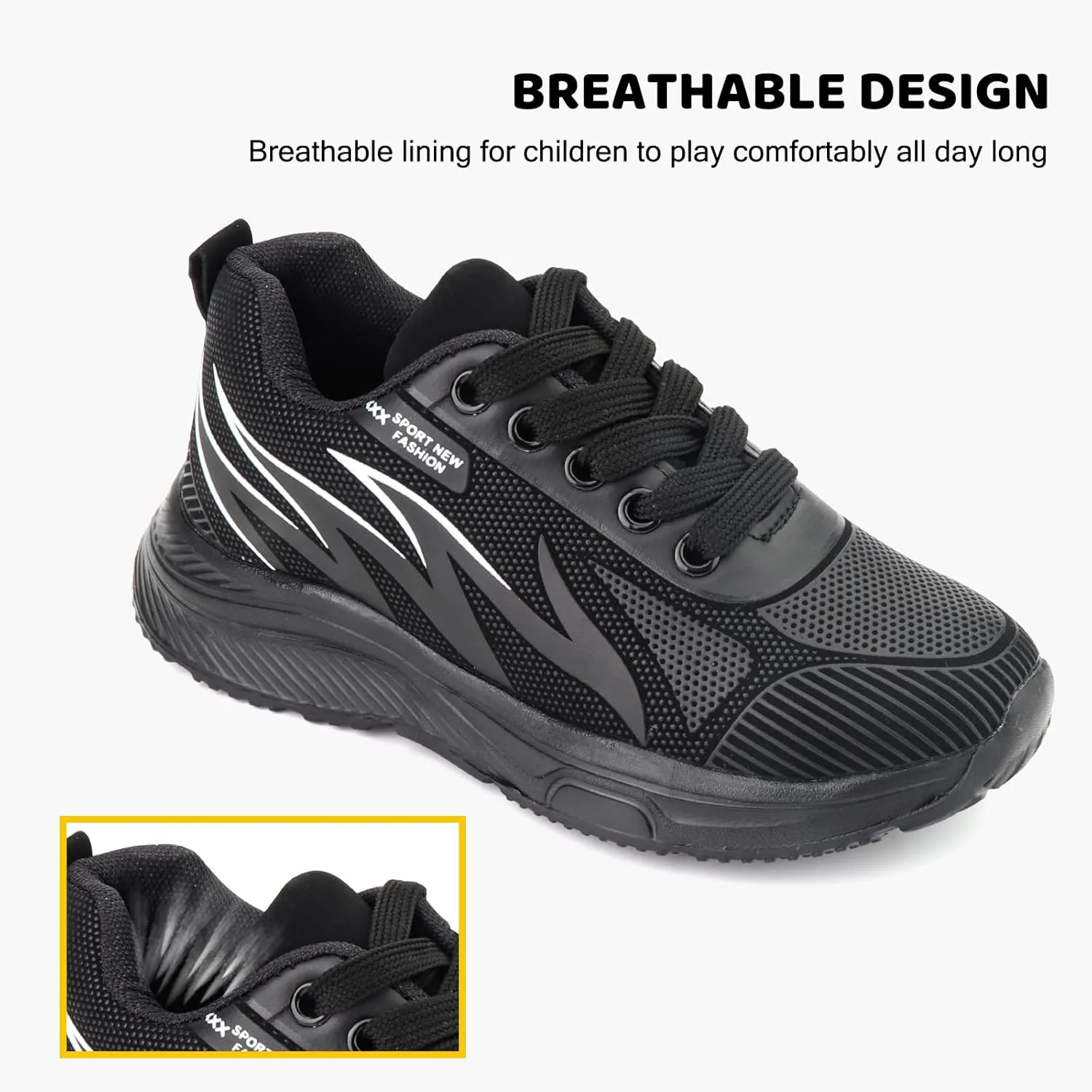 Boys Girls Sneaker for Toddler/Little Kid Tennis Shoes Lightweight Breathable Anti-Slip Running Shoes