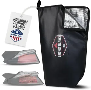 Brisket Blanket™ - BBQ Blanket for Resting Meat | Heavy Duty Insulated Smoker Bag with Wide Mouth | Reusable BBQ Accessories for Brisket, Pork, Turkey | Meat Warmer & Gift for Men, Grilling & Smoking