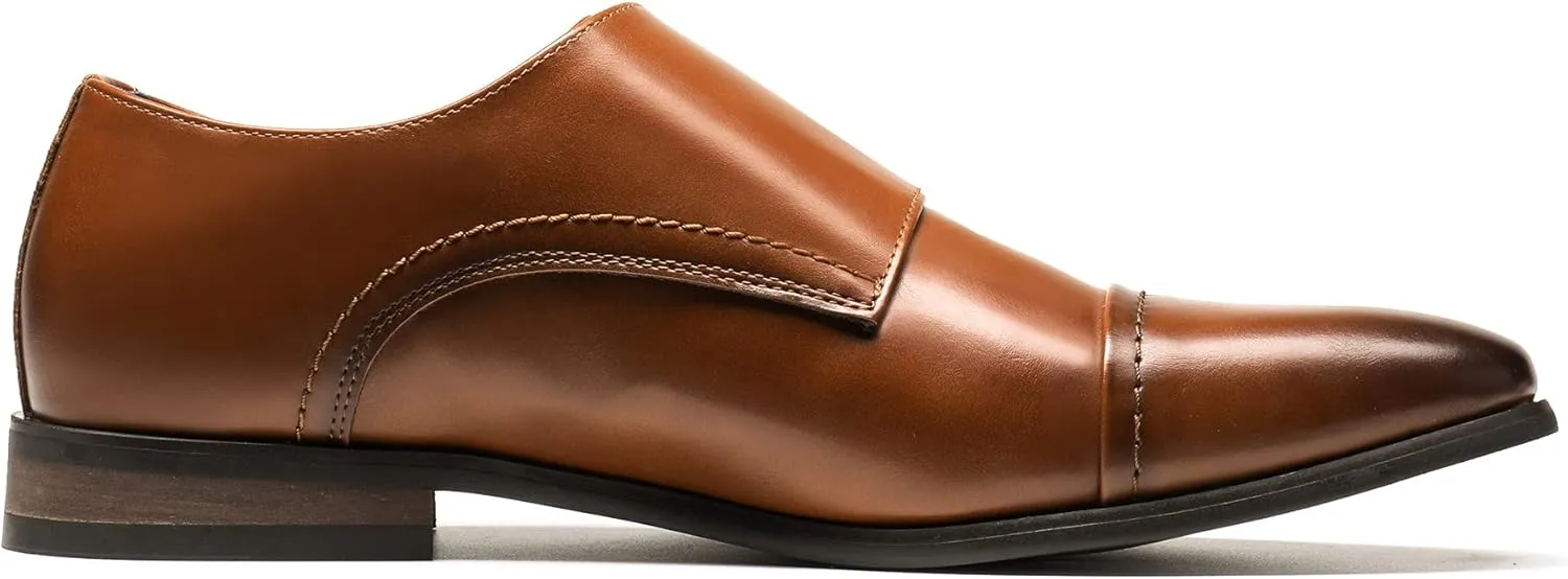Bruno Marc Men's Dress Loafer Shoes Monk Strap Slip On Loafers