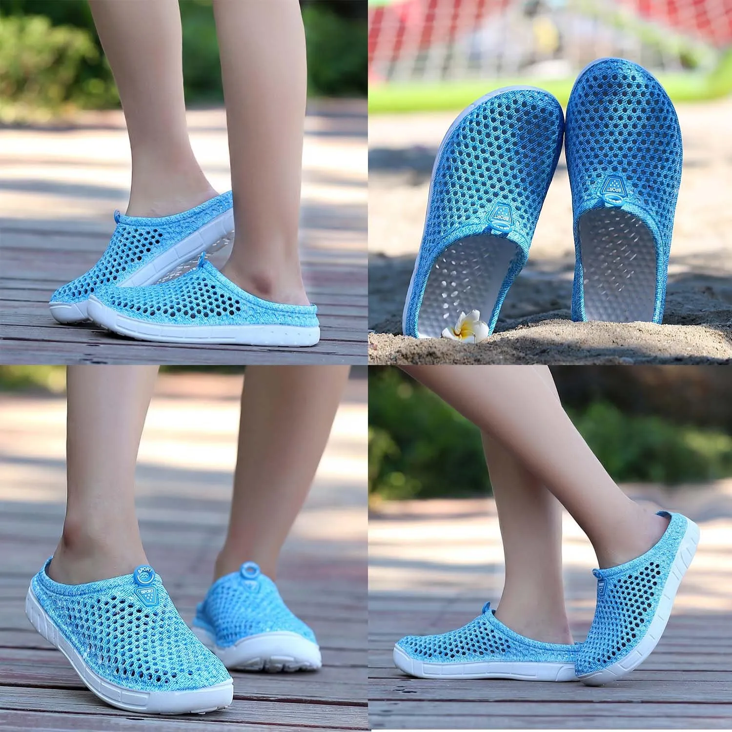 CERYTHRINA Women's Garden Clogs Shoes Breathable Quick Drying Sandals Slippers Beach Footwear