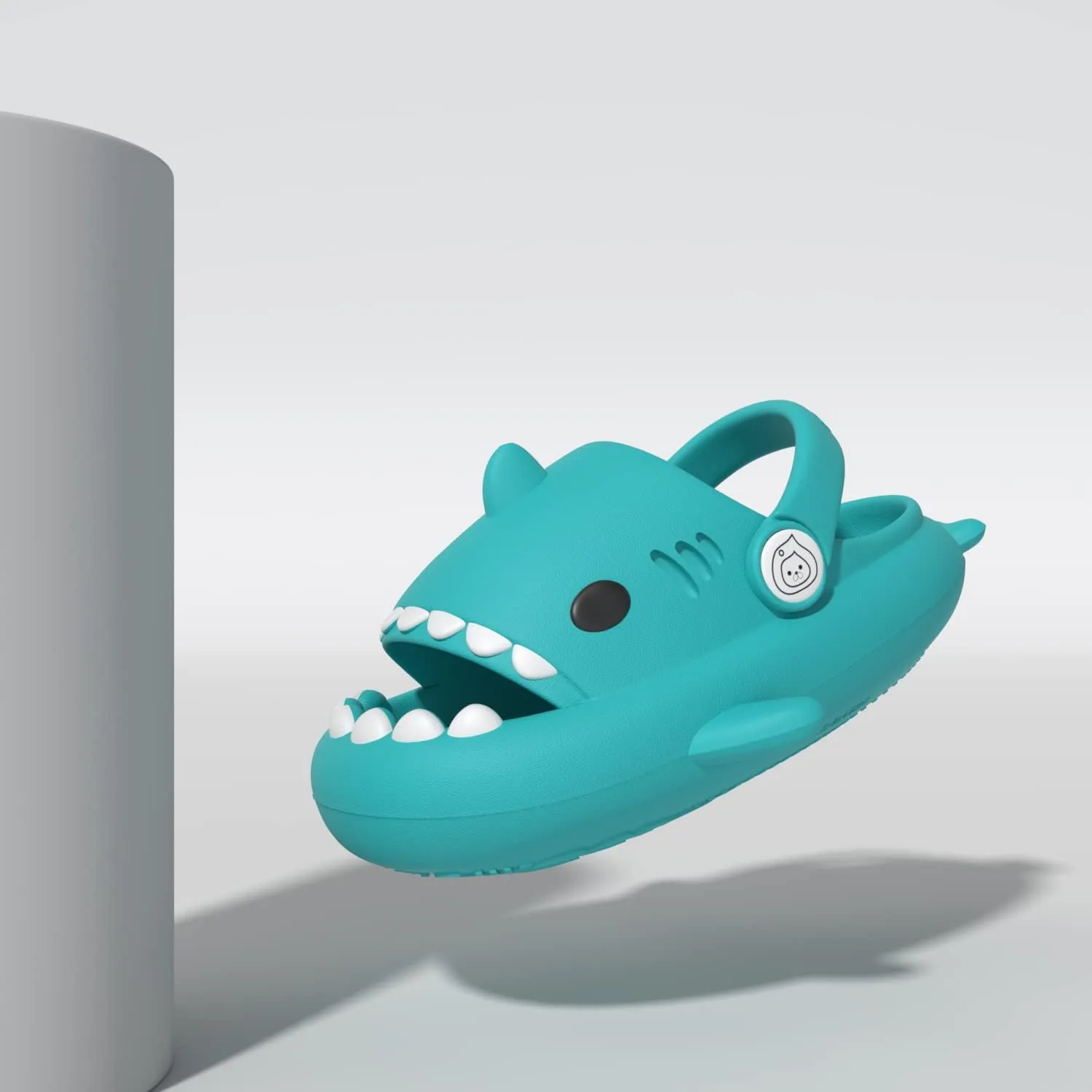 ChayChax Boys Girl Cloud Shark Slides Non-Slip Novelty Open Toe Sandals Extremely Comfy Cushioned Thick Sole Cute Cartoon Shower Slippers Indoor & Outdoor
