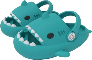 ChayChax Boys Girl Cloud Shark Slides Non-Slip Novelty Open Toe Sandals Extremely Comfy Cushioned Thick Sole Cute Cartoon Shower Slippers Indoor & Outdoor