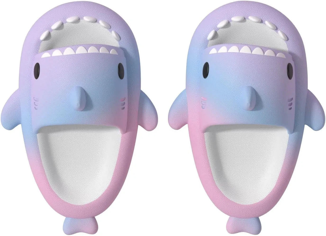 ChayChax Boys Girl Cloud Shark Slides Non-Slip Novelty Open Toe Sandals Extremely Comfy Cushioned Thick Sole Cute Cartoon Shower Slippers Indoor & Outdoor