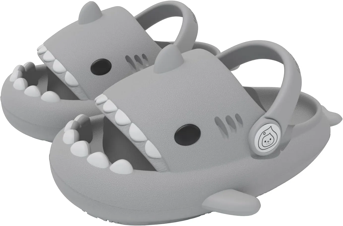 ChayChax Boys Girl Cloud Shark Slides Non-Slip Novelty Open Toe Sandals Extremely Comfy Cushioned Thick Sole Cute Cartoon Shower Slippers Indoor & Outdoor