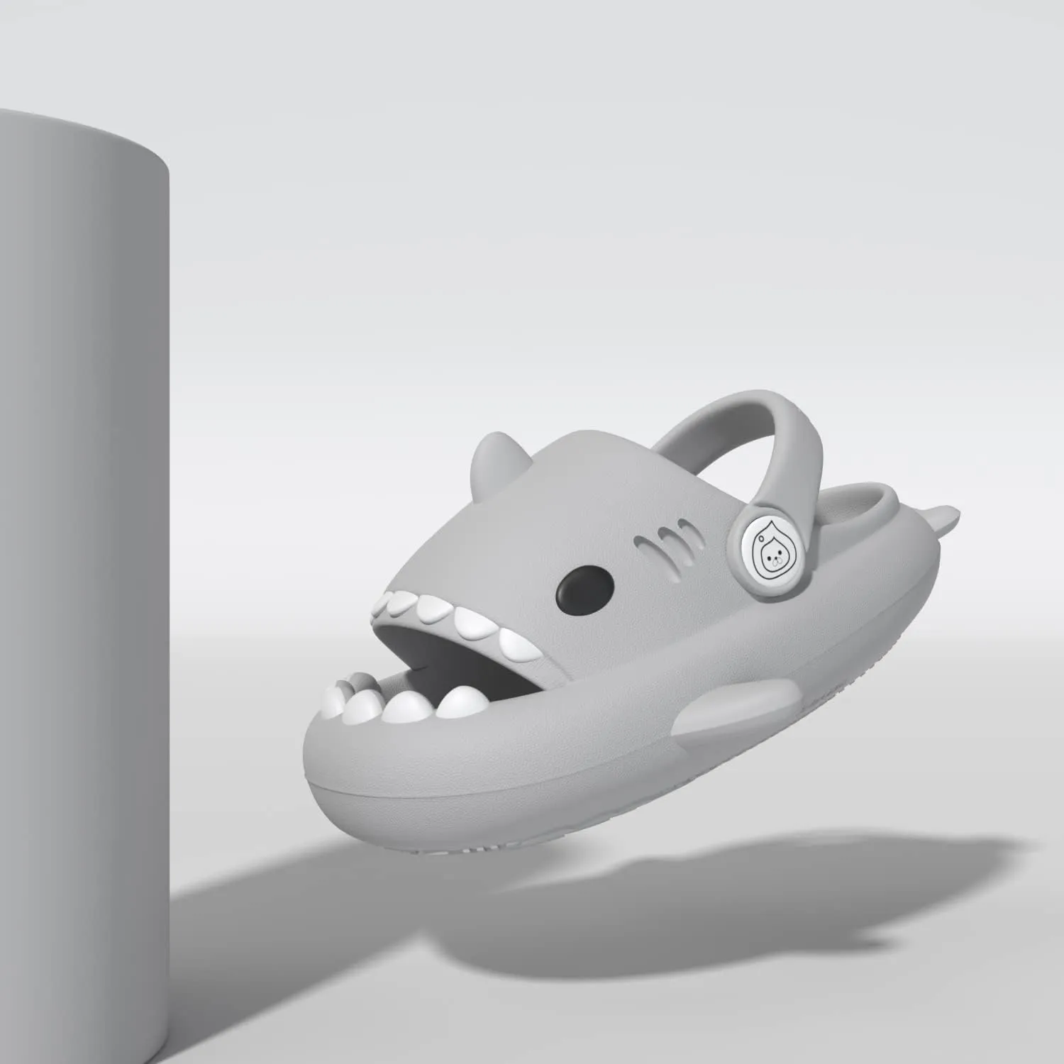 ChayChax Boys Girl Cloud Shark Slides Non-Slip Novelty Open Toe Sandals Extremely Comfy Cushioned Thick Sole Cute Cartoon Shower Slippers Indoor & Outdoor