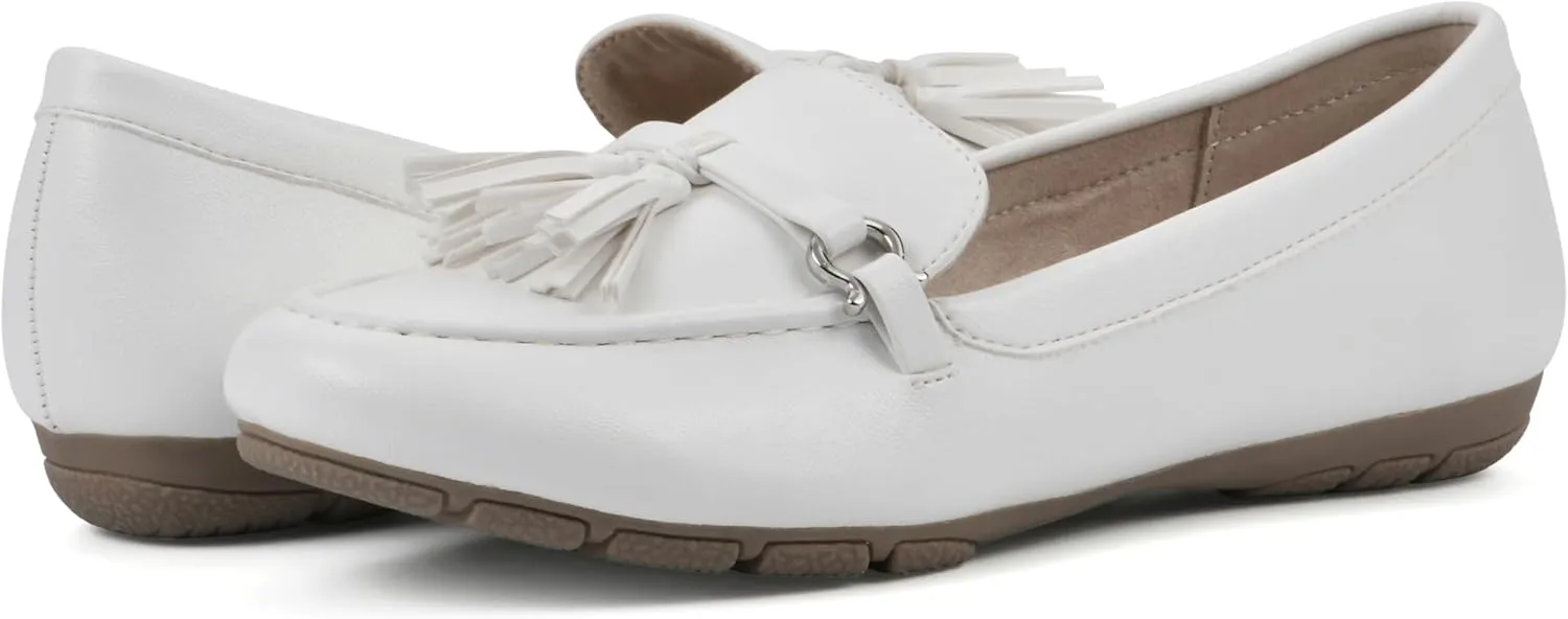 CLIFFS BY WHITE MOUNTAIN Women's Gush Cushioned Driving Moccasin Loafer Flat