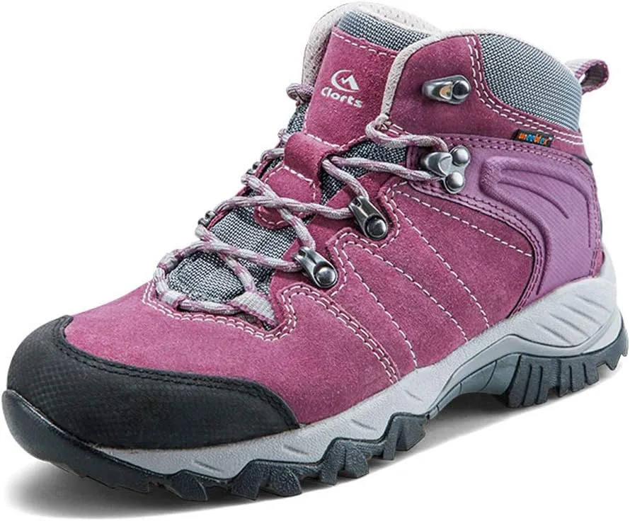 Clorts Women's Hiker Waterproof Lightweight Hiking Camping Boot Outdoor High-Traction Grip Backpacking Shoe