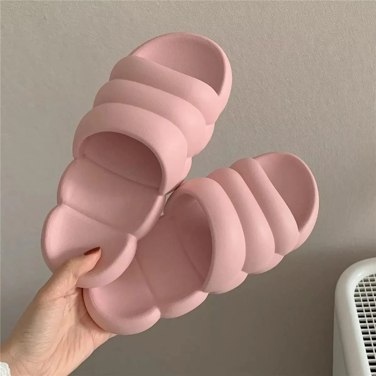 Cloud Rubber Slides | Slippers for Women | Daily Slides | Cozy Pillow Cushion Slippers | Comfort Lightweight Modern | Home Office Lounge Slipper | Non-slip Shower Slides | Outdoor Fashionable Sandals