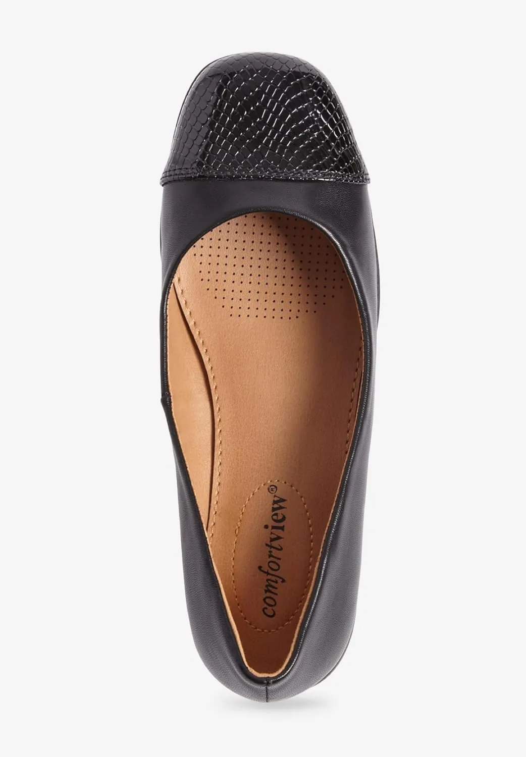Comfortview Women's Wide Width The Fay Flat