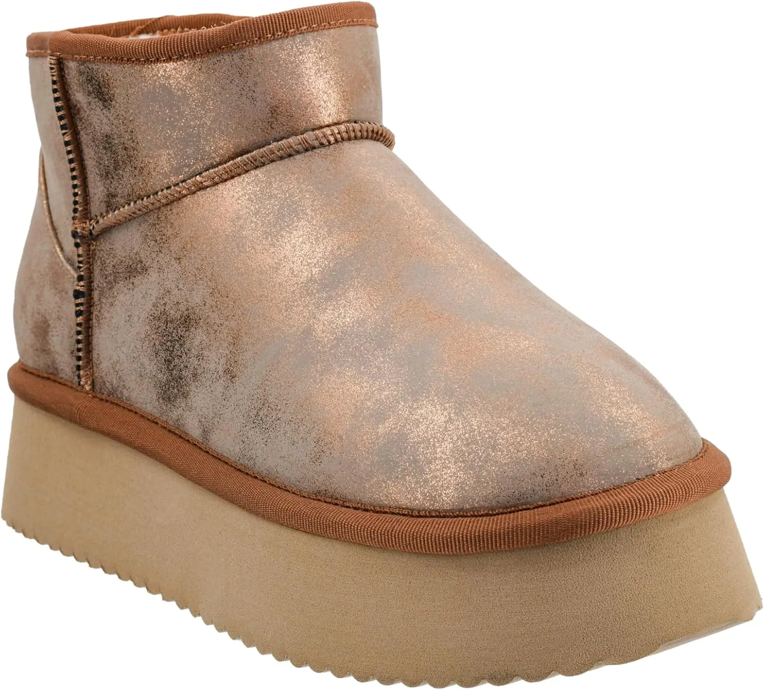 Corkys Footwear Room Service 1.75-Inch Platform Slipper Booties with Cushioned Insoles and Luxurious Faux Fur Lining - Cozy Fall/Winter Essential