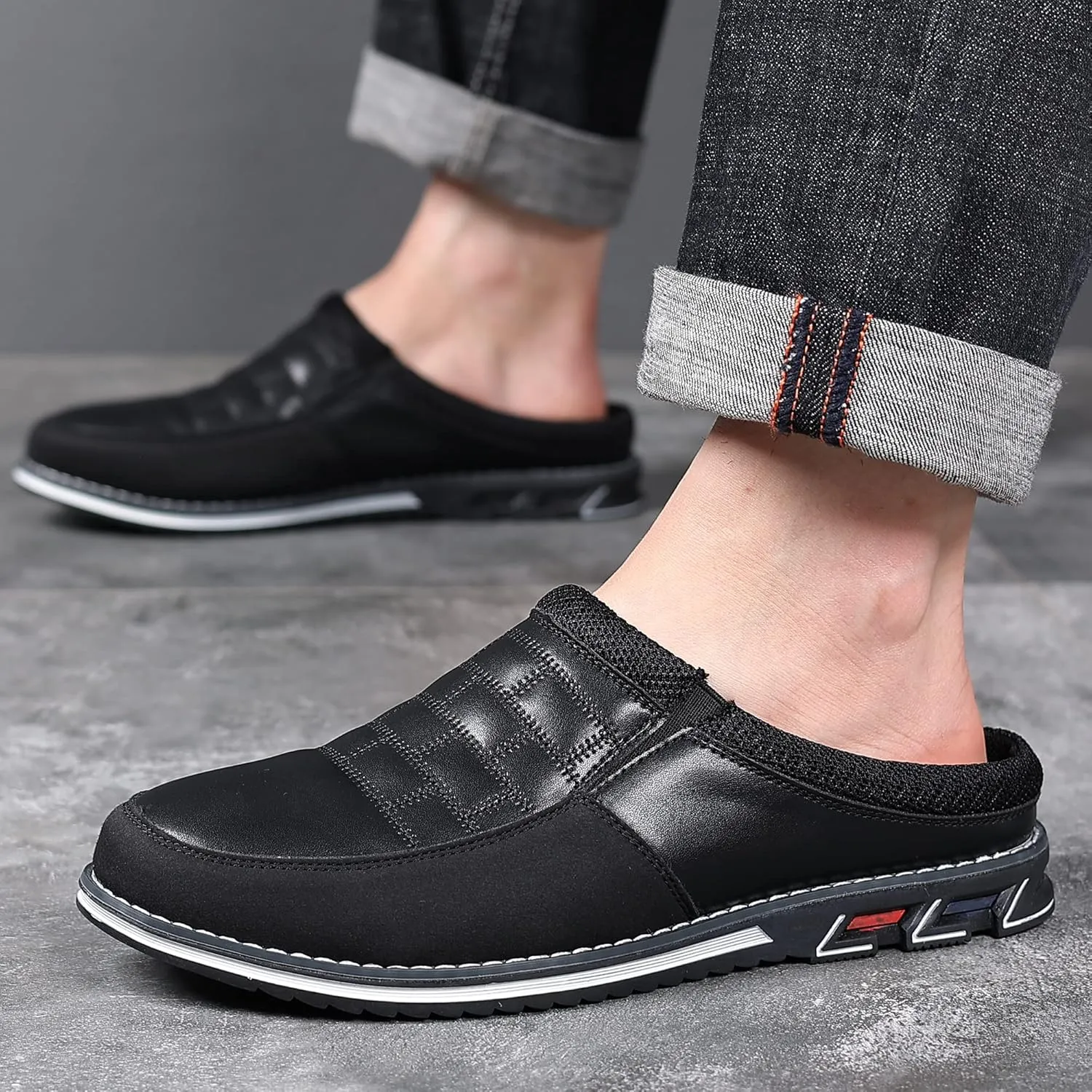 COSIDRAM Men's Casual Slipper Shoes Summer Outdoor Wear Fashion