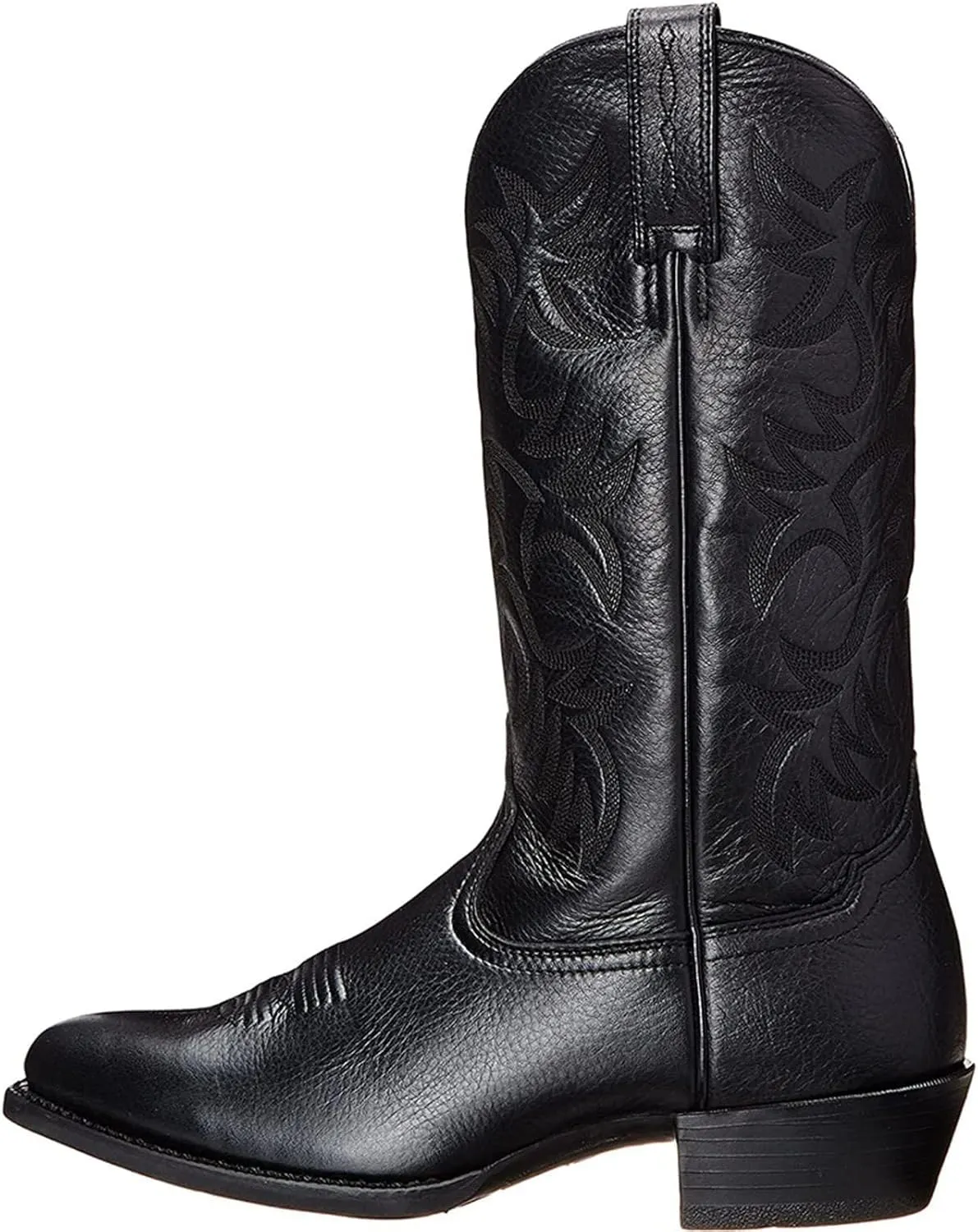 Cowboy Boots for Men Pointy Toe Men's Western Boots Cowgirl Boots Mid Calf Boots Knee High Embroidered Chunky Heel Boot