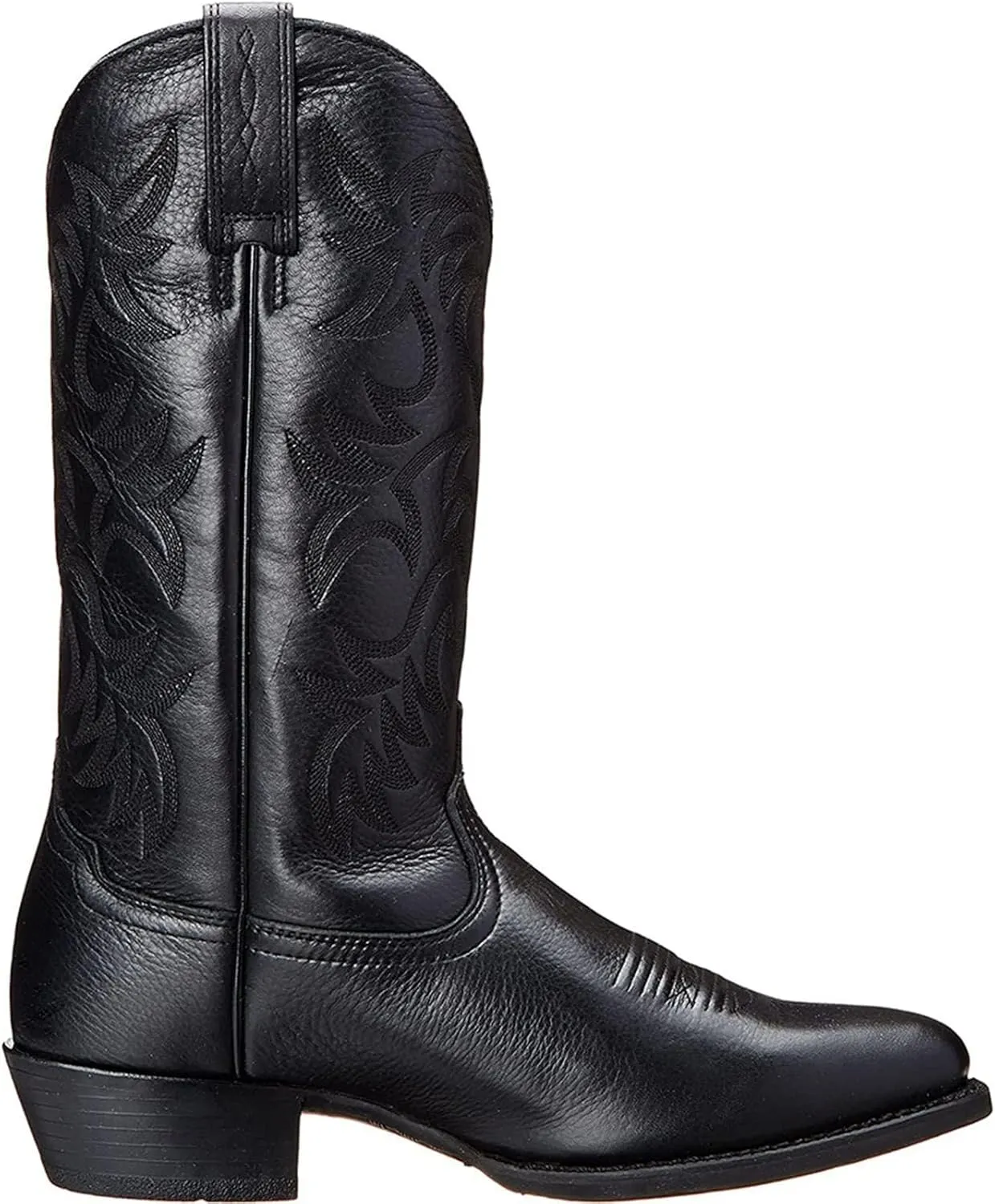 Cowboy Boots for Men Pointy Toe Men's Western Boots Cowgirl Boots Mid Calf Boots Knee High Embroidered Chunky Heel Boot