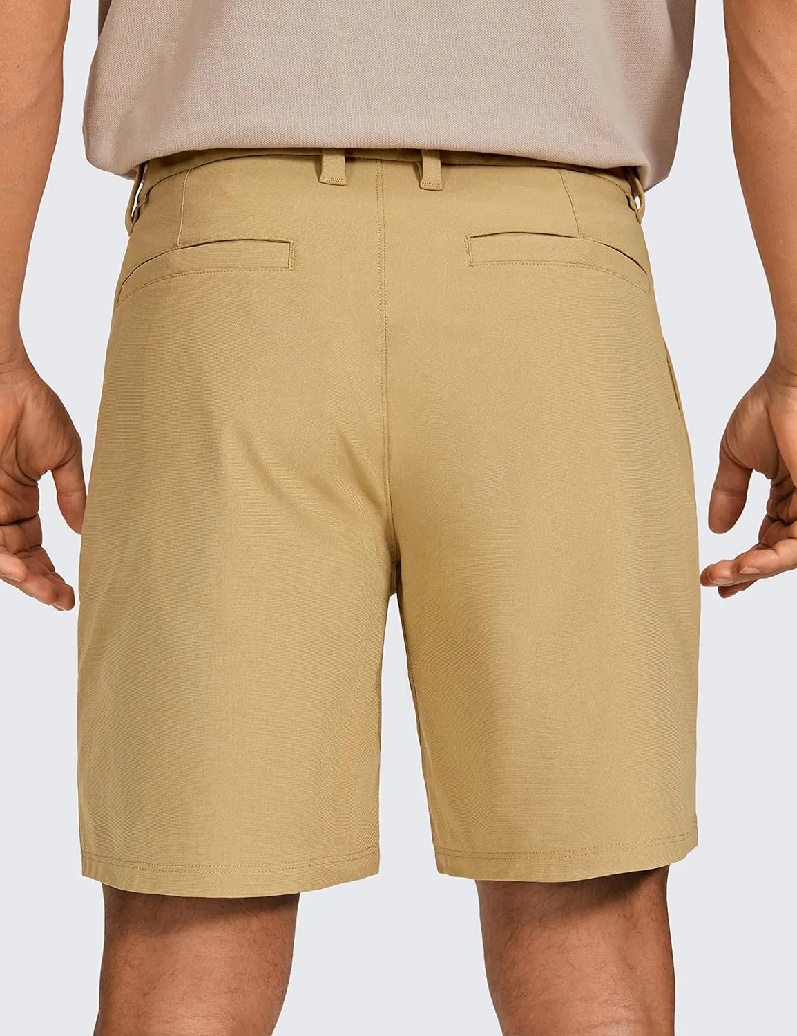 CRZ YOGA Men's All Day Comfy Golf Shorts - 7"/9" Stretch Lightweight Flat Front for Casual Work with Pockets