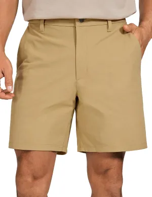 CRZ YOGA Men's All Day Comfy Golf Shorts - 7"/9" Stretch Lightweight Flat Front for Casual Work with Pockets
