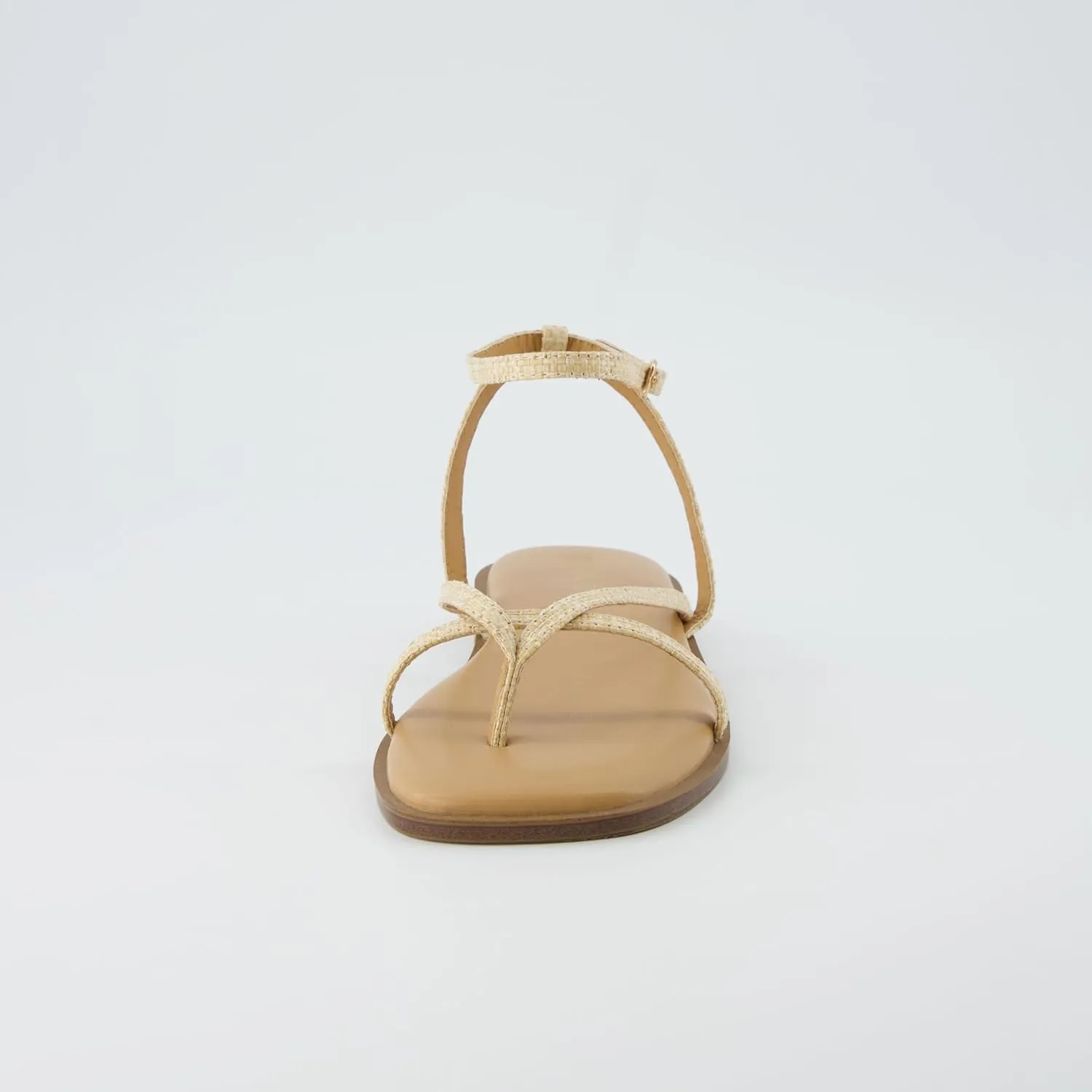 CUSHIONAIRE Women's Vida strappy flat sandal  Memory Foam and Wide Widths Available