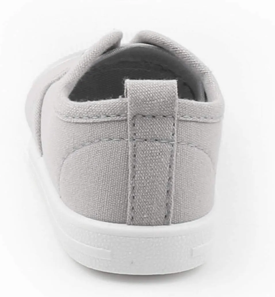 DADAWEN Boy's Girl's Candy Color Canvas Slip-On Lightweight Sneakers Cute Casual Running Shoes