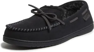 Dearfoams Gifts for Men, Dad, Brother, Husband - Men's Moccasin Slippers - Breathable Memory Foam Toby Men's Slipper