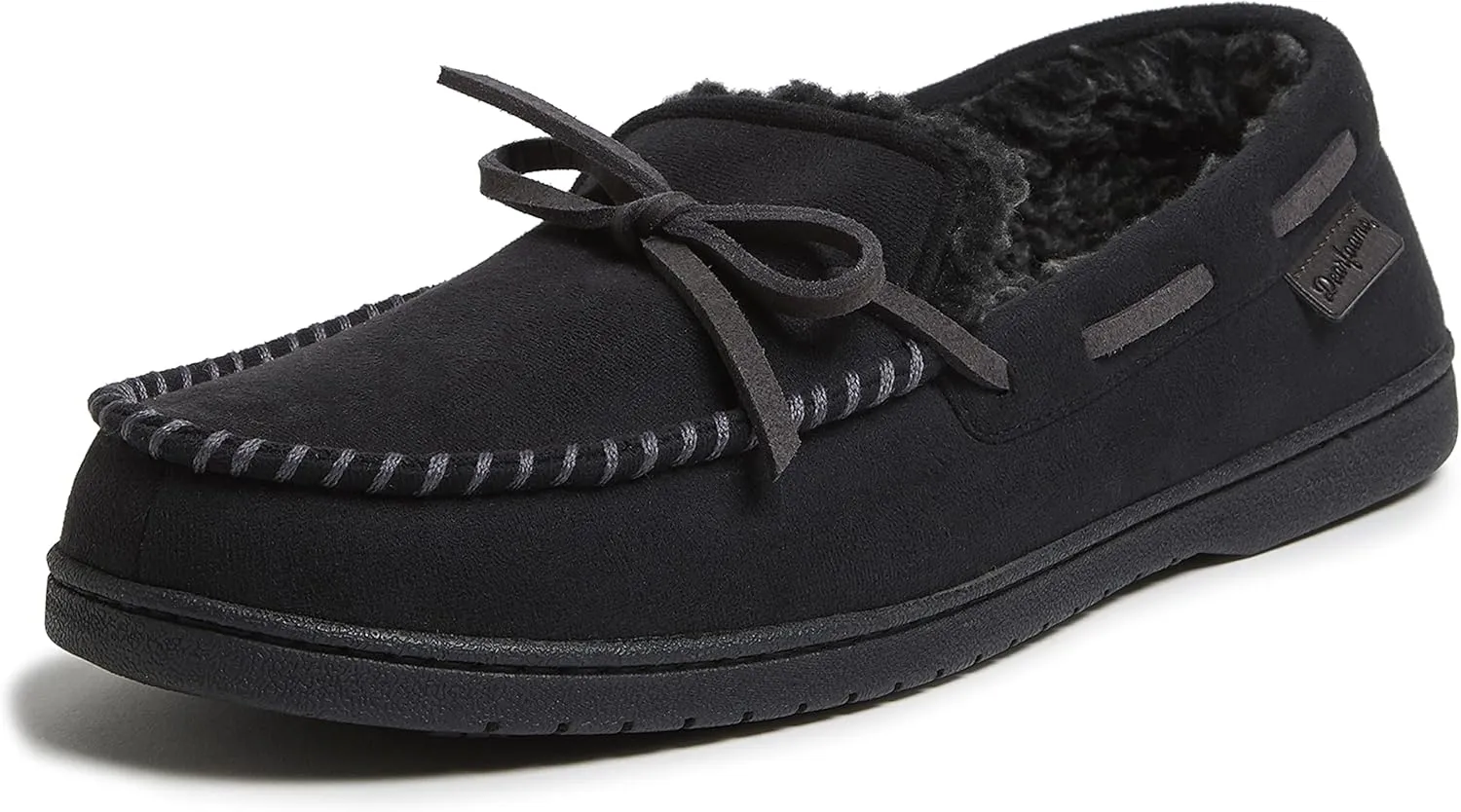 Dearfoams Gifts for Men, Dad, Brother, Husband - Men's Moccasin Slippers - Breathable Memory Foam Toby Men's Slipper