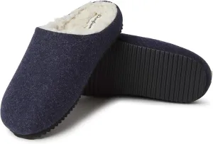 Dearfoams Men's Microwool Clog with Molded Footbed Slipper