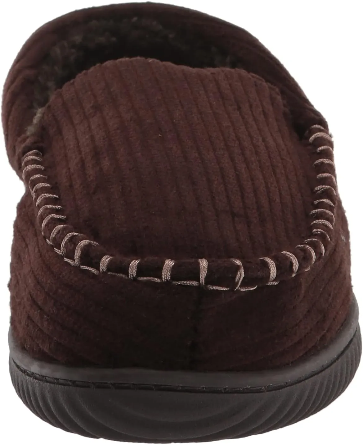 Dearfoams Men's Niles Corduroy Moccasin Slipper