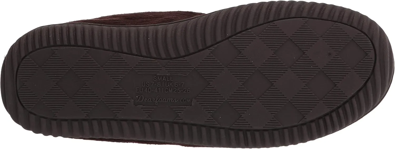 Dearfoams Men's Niles Corduroy Moccasin Slipper