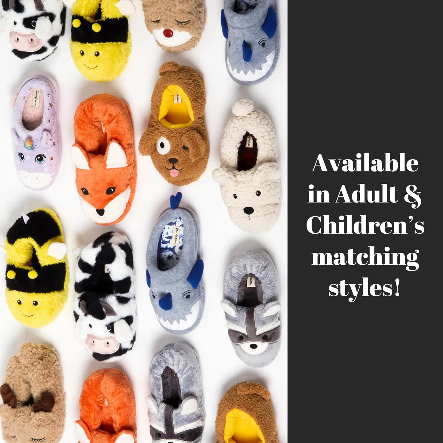 Dearfoams Unisex-Adult Matching Family Holiday Christmas Reindeer & Turkey Scuff Slipper
