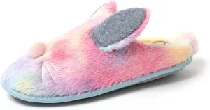 Dearfoams Unisex Adult Matching Family Holiday Easter Bunny Scuff Slipper