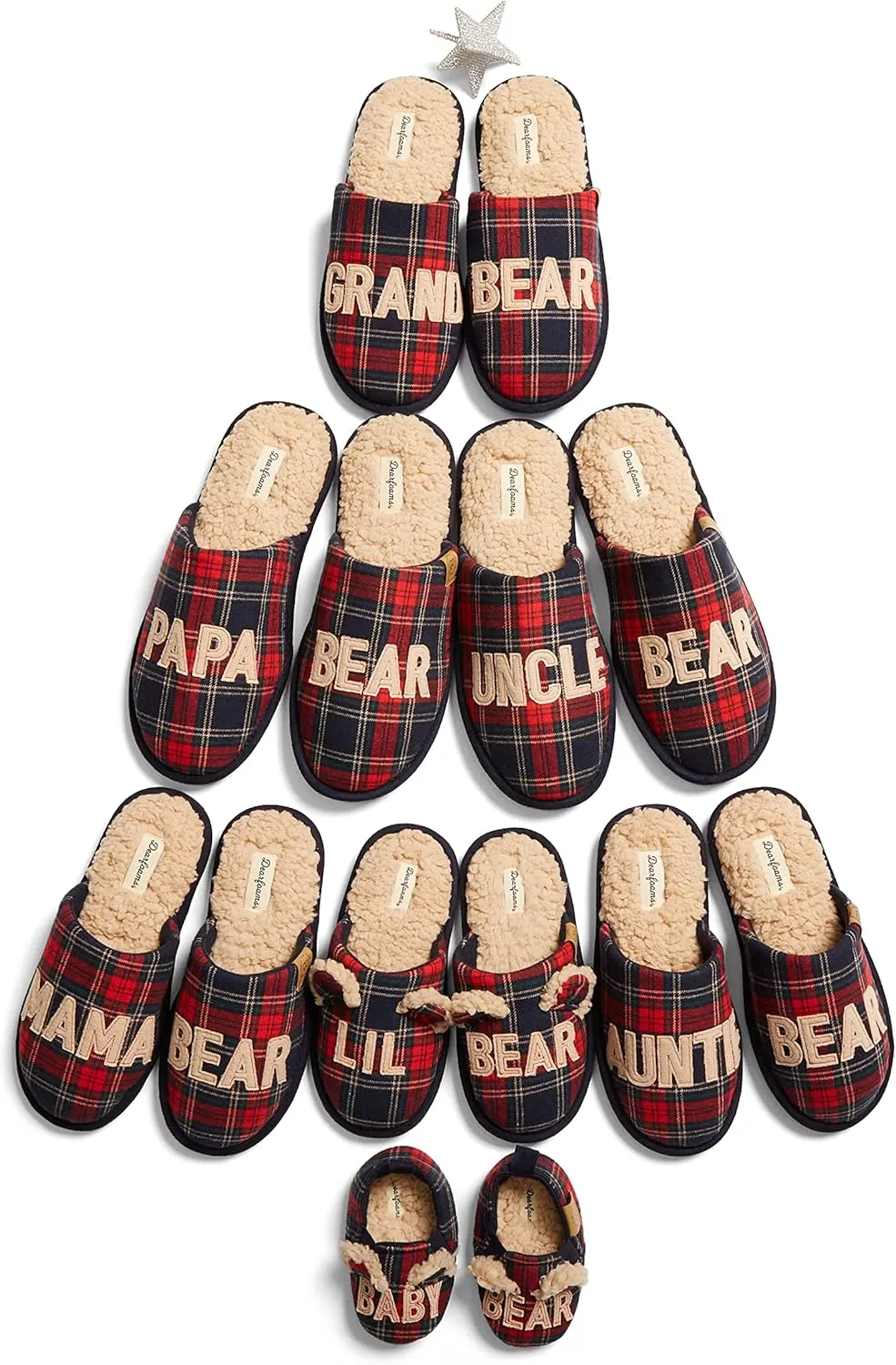 Dearfoams Women's Gifts for Mom Cute Cozy Mothers Day Mama Bear Slipper