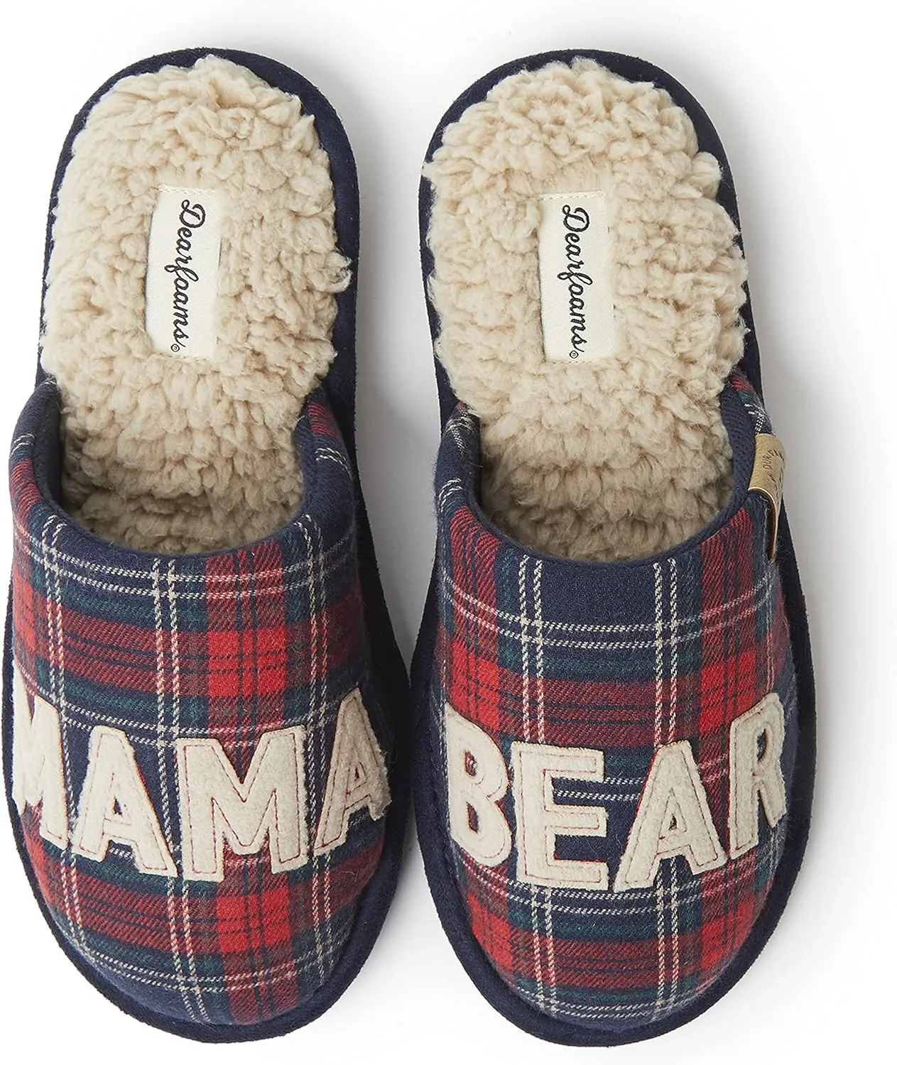 Dearfoams Women's Gifts for Mom Cute Cozy Mothers Day Mama Bear Slipper