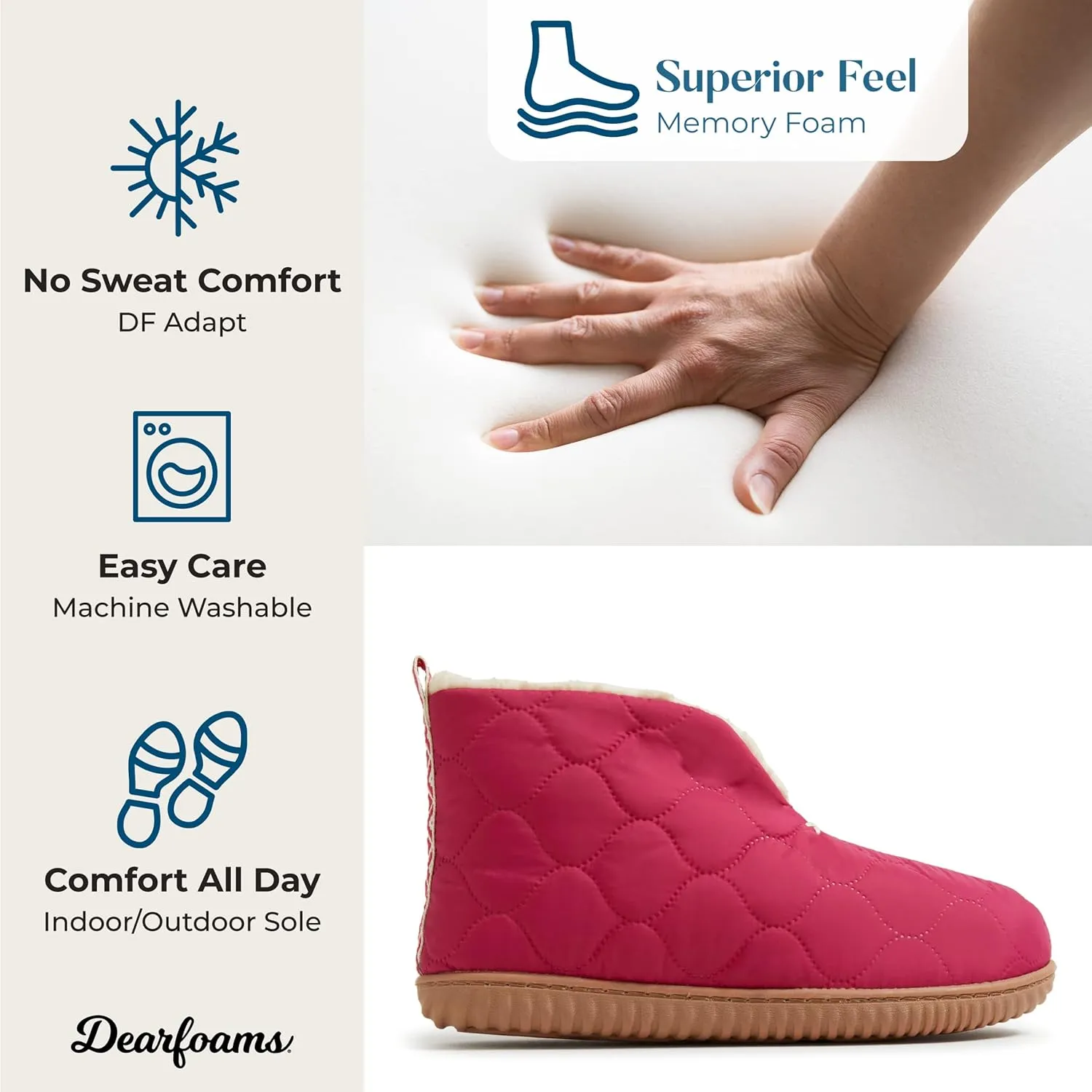 Dearfoams Women's Indoor/Outdoor Warm Up Bootie Slipper