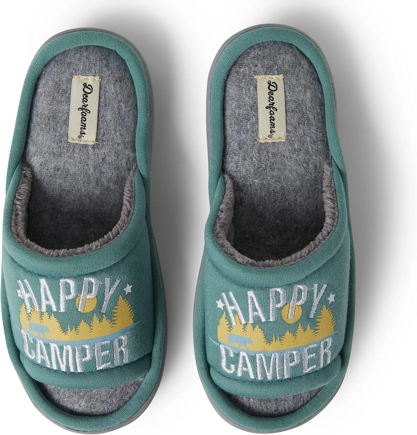 Dearfoams Women's Lennox Indoor/Outdoor Camping Summer Slide Slipper
