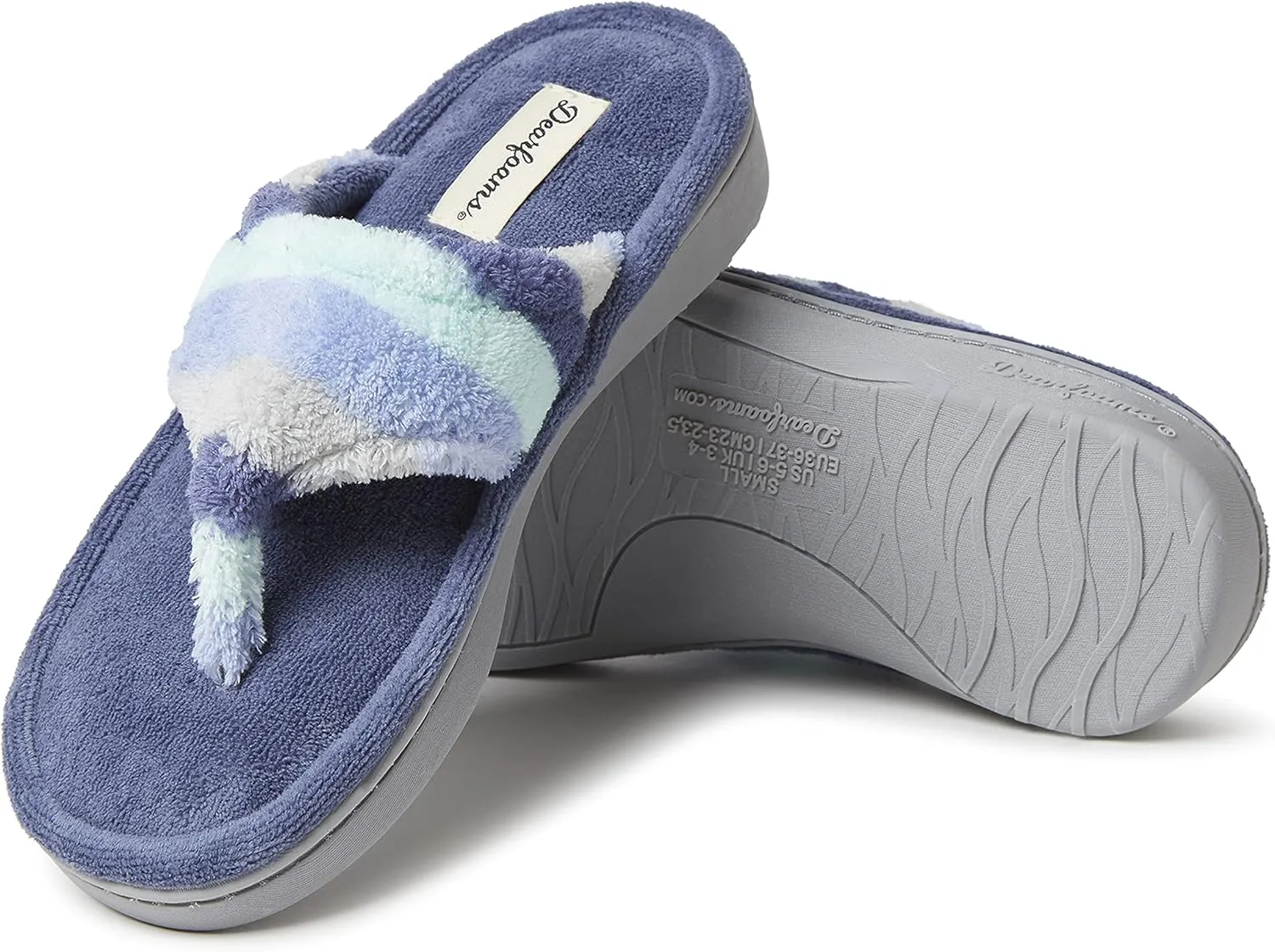 Dearfoams Women's Melanie Terry Thong Slipper
