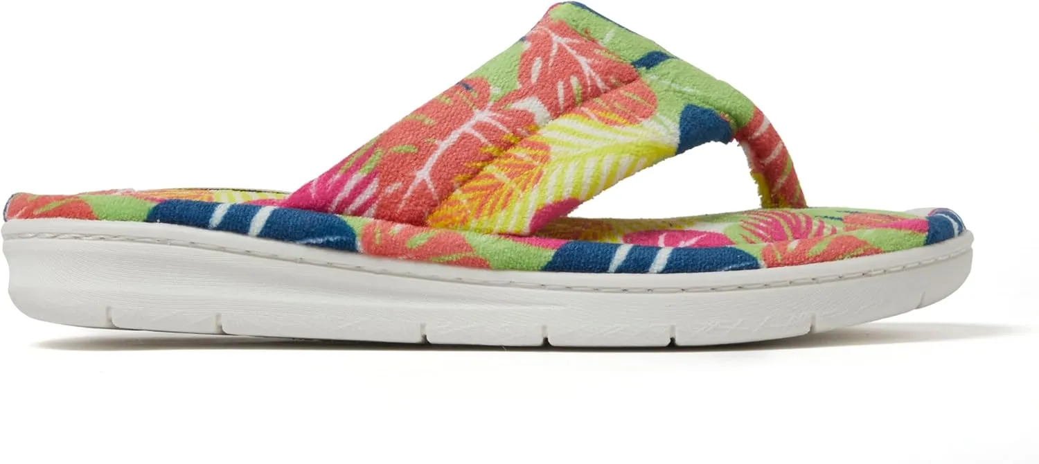 Dearfoams Women's Melanie Terry Thong Slipper
