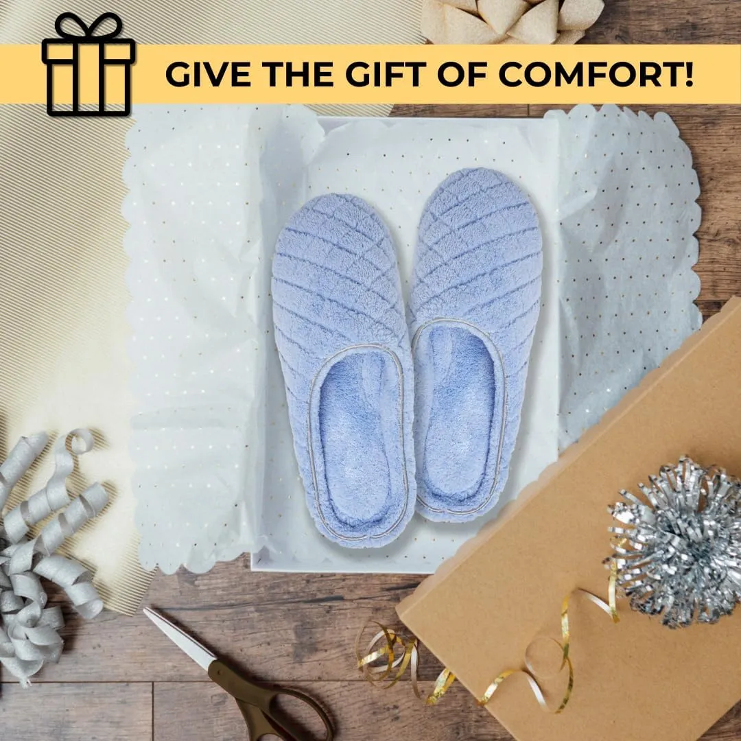 Dearfoams Women's Memory Foam Washable Leslie Clog House Slipper with Wide Widths