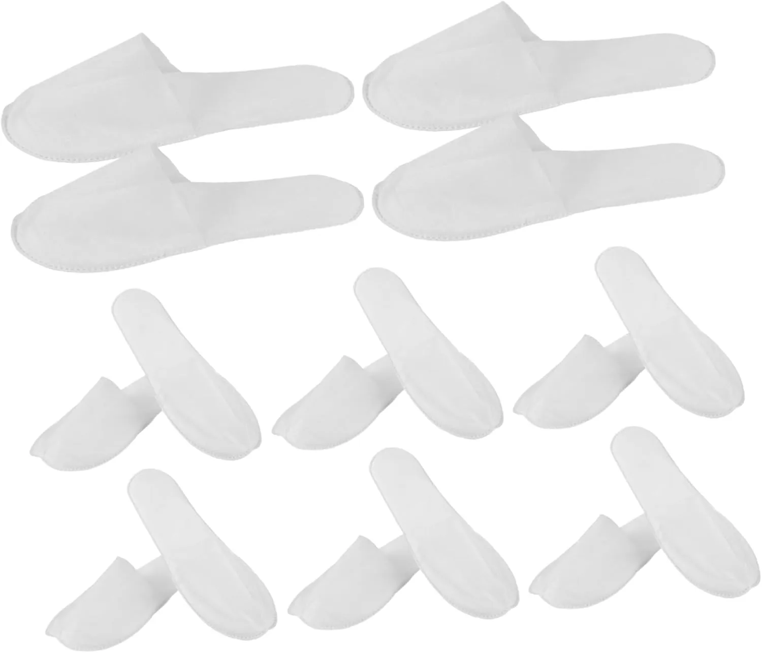 Disposable Slippers Non Woven Spa Slippers with Water Ripple Bottom for Guests Comfortable Single Use Footwear for Travel and Massage Unisex