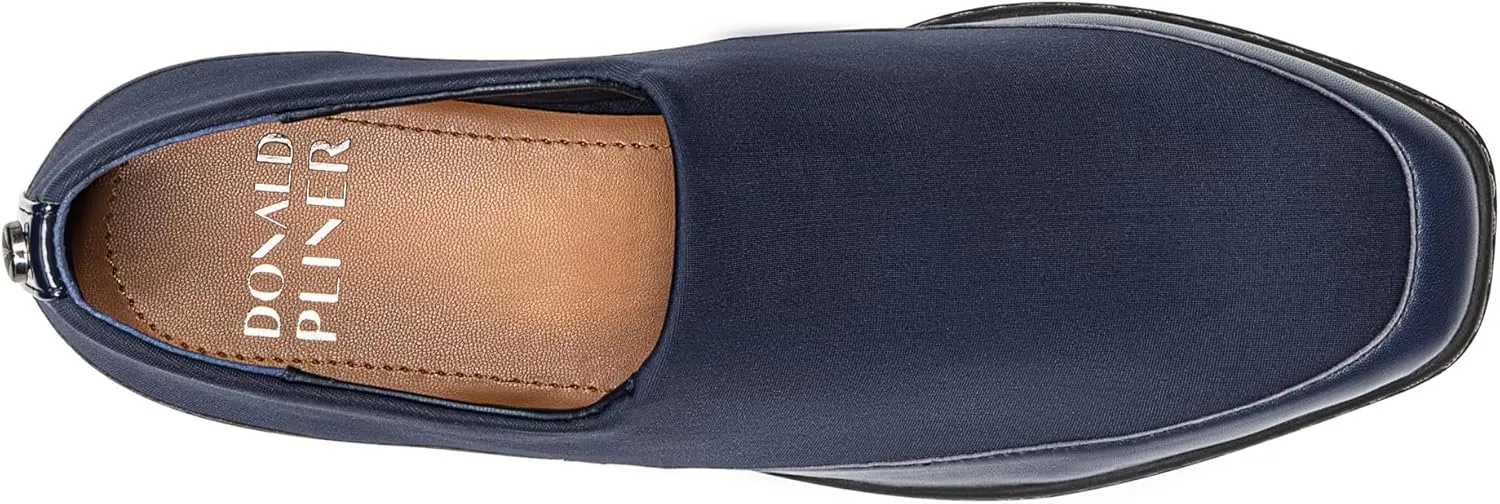 Donald Pliner Women’s Wilson Elastic Loafer, Cushioned Slip-On Loafers, Footwear with Stretch Comfort