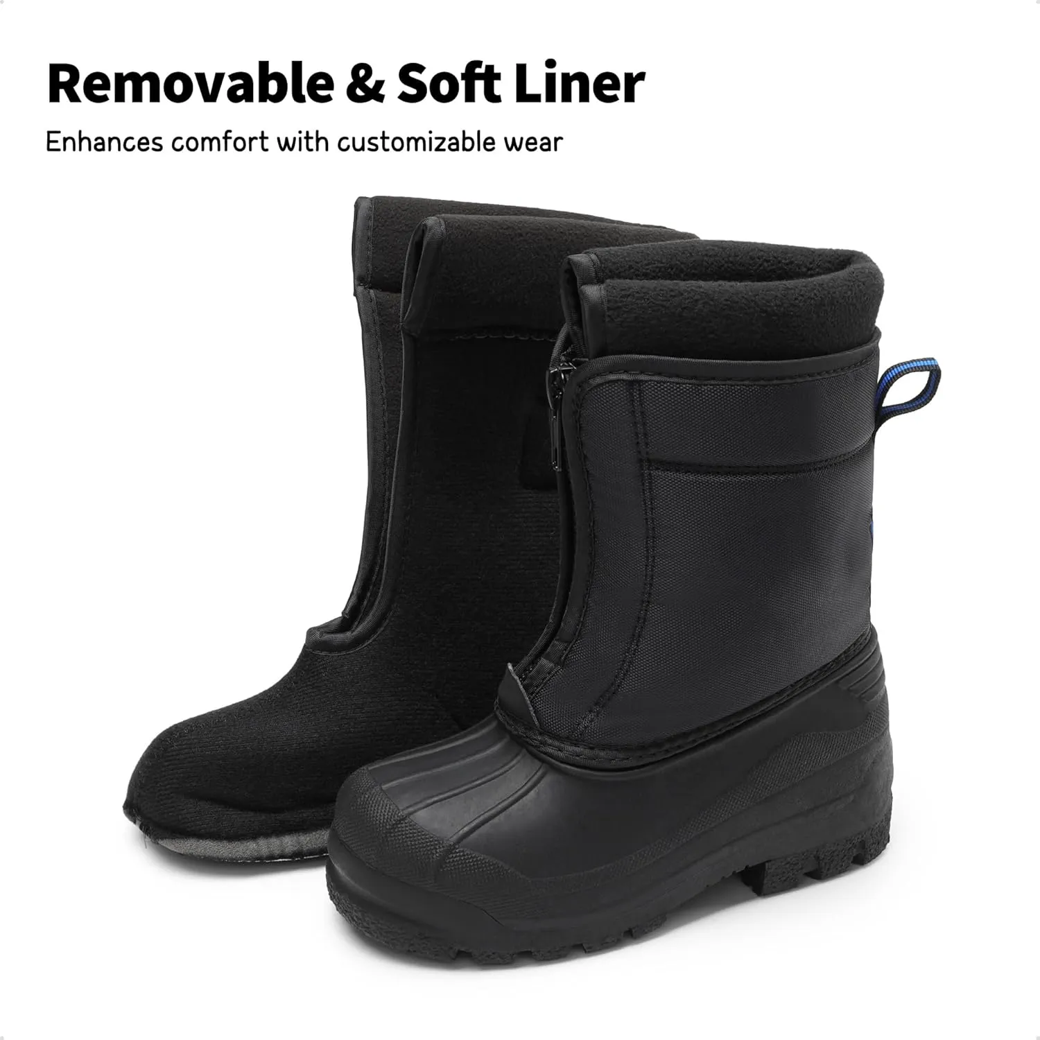 DREAM PAIRS Boys Girls Waterproof Winter Snow Boots
