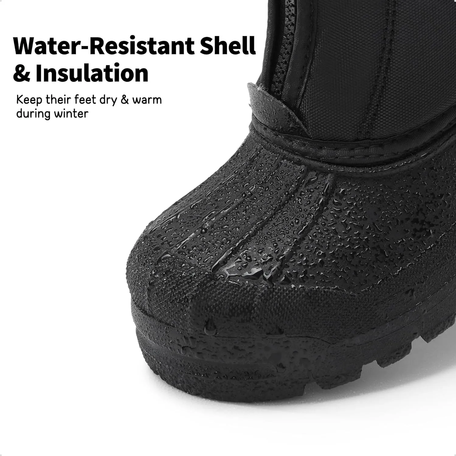 DREAM PAIRS Boys Girls Waterproof Winter Snow Boots
