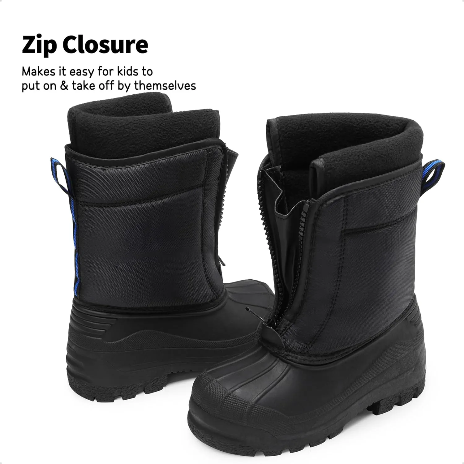 DREAM PAIRS Boys Girls Waterproof Winter Snow Boots