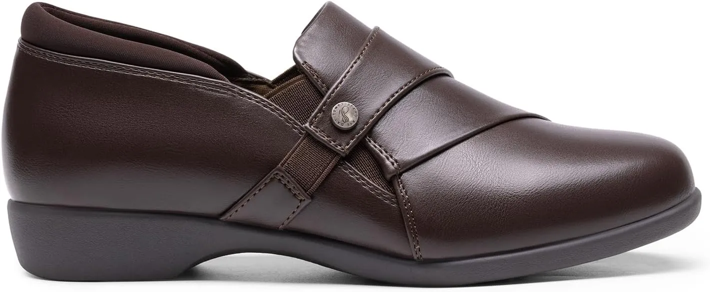 DREAM PAIRS Loafers for Women Slip-on Dressy Comfortable Business Casual Work Office Faux Leather Loafer Shoes with Arch Support